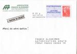 PAP POSTREPONSE Beaujard France Alzheimer - 08P625 (cf description)