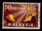 Malaysia - Scott 3  map / carte