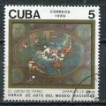 Timbre  CUBA  1989  Obl  N  2984  Y&T  Arts Peinture