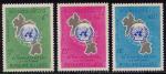 Srie de 3 TP neufs ** n 120/122(Yvert) Laos 1965 - ONU