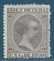 Cuba N89 Alfonso XIII 1c neuf sans gomme