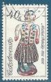 Tchcoslovaquie N2311 Cramique - Femme en costume - Polasko oblitr