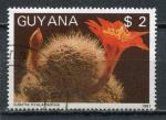 Timbre de GUYANA  1988  Obl   N 1769MP  Y&T  Cactus en Fleur
