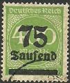 Alemania 1923.- Cifras y Trabajo. Y&T 263. Scott 251. Miche 287.