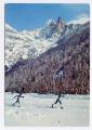 Carte Postale Moderne Haute Savoie 74 - Skieurs de fond, piste de Chamonix