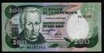 **   COLOMBIE     200  pesos oro   1992   p-429A    UNC   **