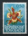 Timbre Rpublique du TOGO 1964 - 65   Neuf *  N 394   Y&T  Fleurs