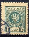 TIMBRE POLOGNE Obl Armoiries