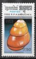 Kampuchea 1988; Y&T n 824; 0,50 r, coquillage