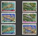 Madagascar 1973; Y&T n 523-28; srie complte, reptiles, camlons
