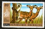 Rwanda Yvert N451 Neuf 1972 Singe Antilope