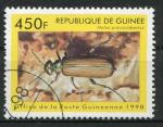 Timbre de Rpublique de GUINEE 1998  Obl  N 1255S  Y&T  Insecte