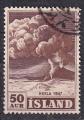 ISLANDE - 1948 -  Volcan -  Yvert 211 oblitr