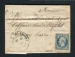 Rare lettre de Cirey sur Vezouze par Blamont pour Le Havre ( Meurthe 1853 ) 