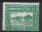 Charkhari state oblitr   YT 21