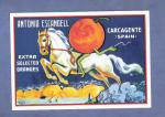 CPM repro ancienne publicit Espagne : Antonio Escandell , Carcagente ( orange )