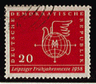 DDR 1958 - Y&T 336 - oblitr - foire printemps Leipzig