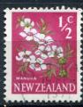 Timbre NOUVELLE ZELANDE 1967 - 68  Obl   N 443   Y&T  Fleurs