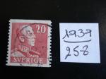 Sude - Anne 1939 - Roi Gustave V - Y.T. 258 - Oblit.Used 