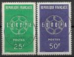 France - 1959 - YT n 1218/9 oblitr