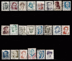 Etats-Unis - oblitr - 22 timbres personnages amricains clbres