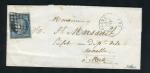 Rare lettre de Solgne pour Metz ( Moselle 1851 ) avec un n° 4a Bleu Foncé