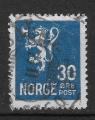 NORVEGE - 1926/29 - Yt n 118 - Ob - Lion hraldique 30o bleu