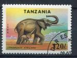 Timbre Rpublique de TANZANIE 1994  Obl  N 1657  Y&T Elphants