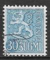 FINLANDE - 1954/58 - Yt n 415A - Ob - Srie courante 30m bleu