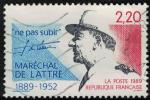 France 1989 Oblitr Used Ne Pas Subir Marchal de Lattre Y&T 2611 SU