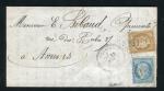 Rare lettre de Vuillafans pour Amiens ( 1871 ) avec les n° 59 & 60