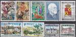 BELGIQUE 9 timbres oblitrs de 1967 TTB