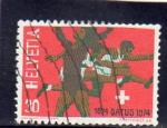 Timbre oblitr de Suisse n 948 Centenaire de Satus  SU8662