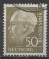 ALLEMAGNE FEDERALE N 127 o Y&T 1957 Prsident Thodore Heuss