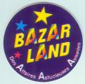 BAZAR LAND autocollant publicitaire ancien et rare MAGASIN