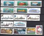 BATEAUX  U R S S  1991  N5825 5828 timbres oblitrs  LE SCAN 21 1 3 21 1 4