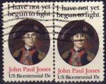 -U.A./U.S.A. 1979 - John Paul Jones, en paire - YT 1252/Sc 1789 