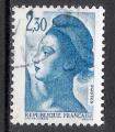 France Gandon 1982; Y&T n 2189; 2,30F bleu, Libert