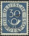 Alemania 1951-52.- Corneta postal. Y&T 18. Scott 679. Michel 132.