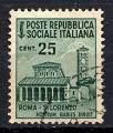 TIMBRE ITALIE  Rpublique Sociale Italienne  Obl  N 34