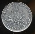 Pice Monnaie France 1 Fr Roty 1975 pices / monnaies