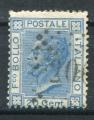 Timbre ITALIE 1863 - 77  Obl  N 23  Y&T