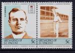 AM30 - 1984 - Yvert n 363-364 - Sydney Barnes (1873-1967), joueur de cricket pr