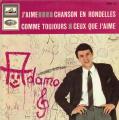 EP 45 RPM (7")  Adamo  "  J'aime  "  Belgique