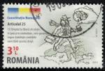 Roumanie 2019 Oblitr Constitution Roumaine Article 25 Libre Circulation SU