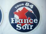 TOUR FRANCE SOIR dat1984 autocollant publicitaire Cyclisme SPORT VELO 