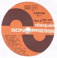 LP 33 RPM (12")  Carlos  "  Succs en or   "
