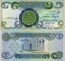 **   IRAK  ( IRAQ )     1  dinar   1984   p-69c    UNC   **