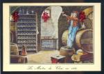 "CPM  BORDEAUX  Vieille gravure de 1830  "" Le Matre de Chai parmi ses Vieilles barriques et les bouteilles de bon vin   "