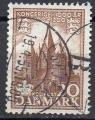 DANEMARK  N 349 o Y&T 1953-1954 Millnaire du royaume (Eglise de Kalundborg)